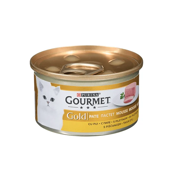 GOURMET TAVUKLU GOURMET Gold Kıyılmış Tavuklu Yetişkin Kedi Konservesi 85gr - Görsel 1
