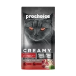 PROCHOICE Pro Choice Creamy Ton Balıklı Kızılcıklı Ve Kedi Otlu Sıvı Kedi Ödül Maması 4x15 gr
