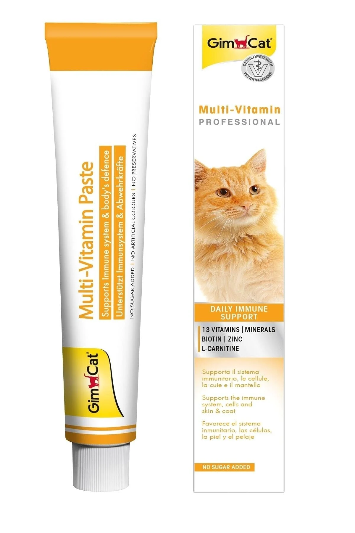 gımcat GimCat Kediler İçin Multi-Vitamin, 100 g, Keten Tohumu Yağı (Omega-3 Yağ Asitleri, Dha ve Epa'nın Temelini Oluşturan Linolenik Asit İçerir), 12 Temel Vitamin - Görsel 1