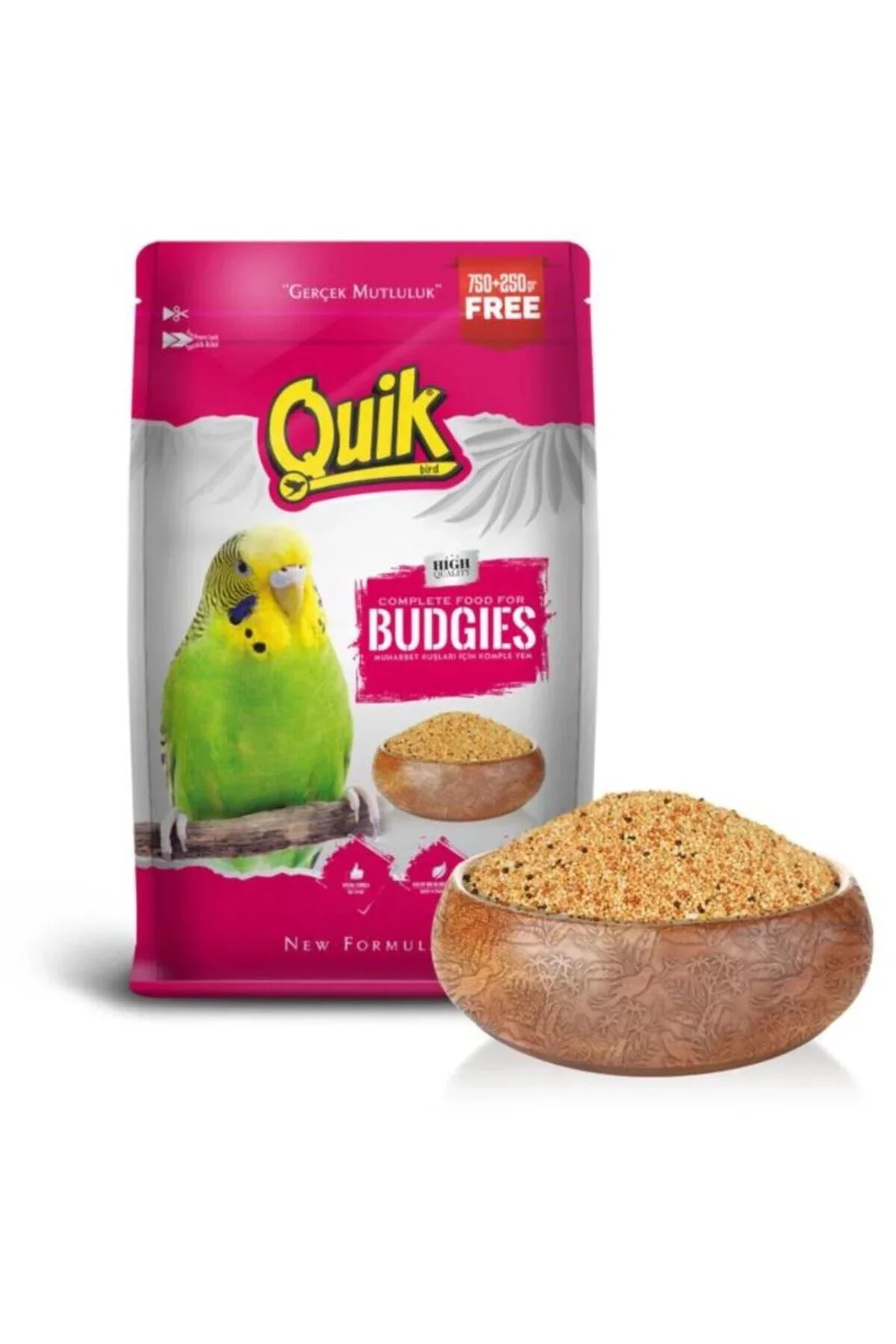 quık budgıes kg QUİK Muhabbet Kuşu Yemi 1000 gr. - Görsel 1